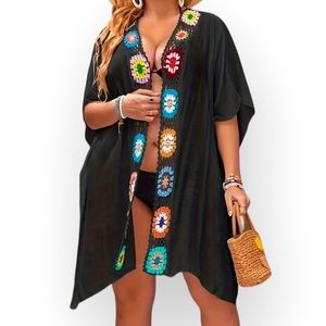 Flower Crochet Women’s Swimsuit’s Cover-up.